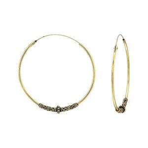 24k Gold Vermeil Large Hoop Earrings 45mm